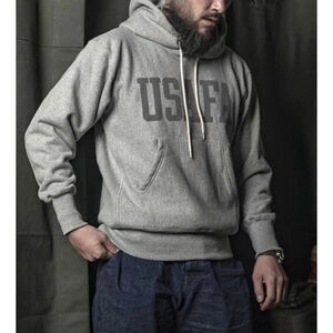 USA Ship NON STOCK Heavyweight Hooded Sweatshirt Men's Hoodie Cotton L 42-44